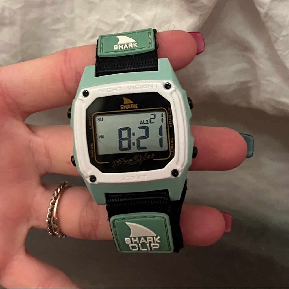 FREESTYLE SHARK WATCH TEAL AND WHITE